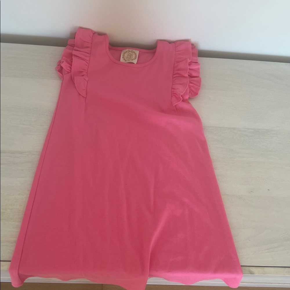 The Beaufort Bonnet Company Pink Ruffle Sleeve Dress, size 8. New without tags.
